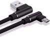 AM30 | Micro USB 1M | Cavo di ricarica per telefono USB angolato | Ricarica rapida 3.0 2,4 A