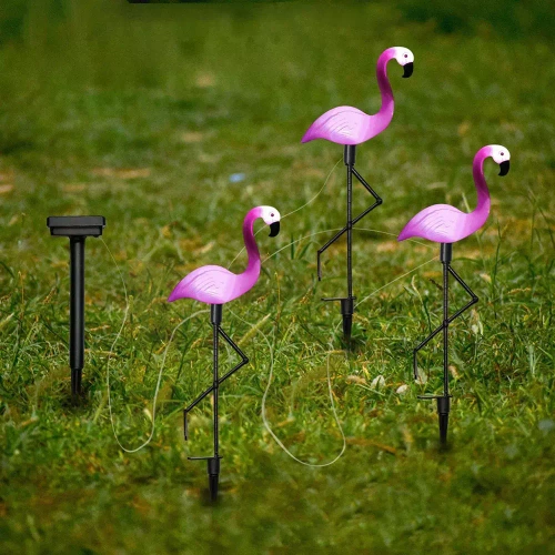 LED-Gartenleuchte Flamingo | 51 cm, 600 mAh, 3 Stück | BRD-3IN1