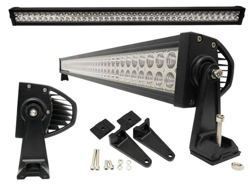LED-Arbeitsleuchte | 80 x 3 W, rechteckig, 240 W, Kombi-Lichtbild | LB-240W-B-Combo