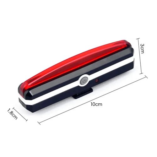 Krachtige COB 100lm fietsachterlamp | Fietslamp met ingebouwde accu - USB oplaadbaar | Lichtgewicht fietslamp 40g | BK-L2266