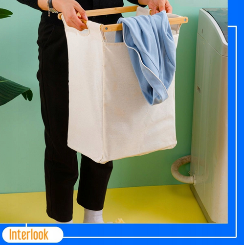 NZ-2BS-Bambu | Cesto de roupa duplo com armário | Bambu