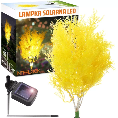 FLD-43-GELB | LED-Solar-Gartenlampe | 65 cm, 600 mAh