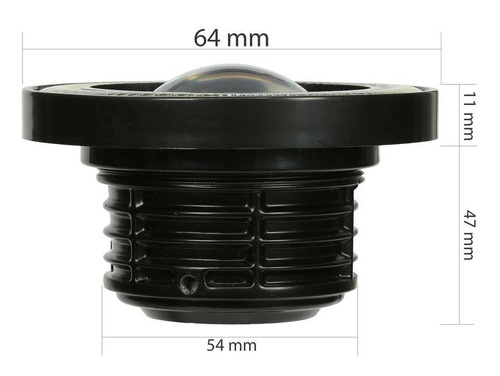 LED 640 | 2 pcs - Fog lamp kit with built-in 'Rings Angel Eyes LED DRL | round 64 mm