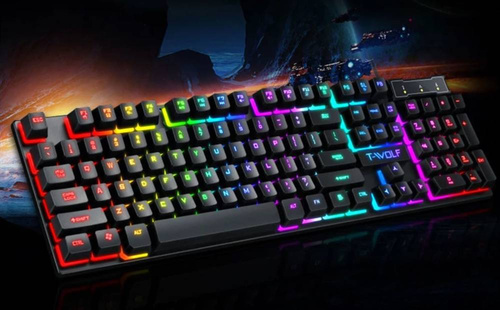T20 | Gaming computer tastatur med LED baggrundsbelysning