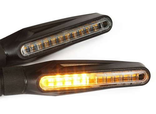 MSL-12LED-02 | Dynamische LED-richtingaanwijzers voor motorfietsen | 12 LED&#39;s | blaar | 2 stukken