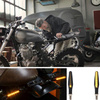Semnalizatoare dinamice LED pentru motociclete | 12 LED-uri | blister | 2 bucati | MSL-12LED-02
