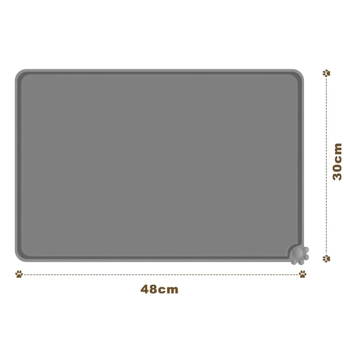 MLG-4830 | L | Waterdichte mat geplaatst onder de voerbak | siliconen pad voor honden en katten