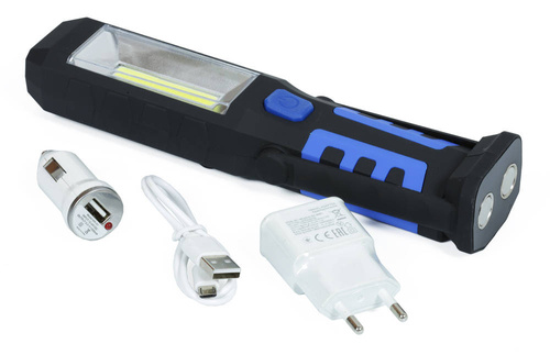 W29 | Įkraunama 5W LED darbo lempa su kabliuku ir magnetiniu pagrindu | 2600 mAh | 3 šviesos režimai