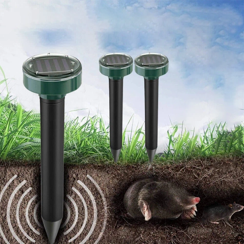 YQJ-1203-BLACK | Rodent repellent | Solar repeller for moles, voles and pests