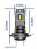 I7S-H7 | H7 bulb set | LED low beam headlights | Traffic lights | Powerful car bulbs