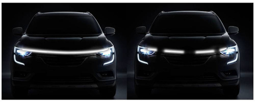 LED apšvietimas automobiliui | variklio dangčio, durų, slenksčių apšvietimas | ilgis 180 cm | LED optinis derinimas