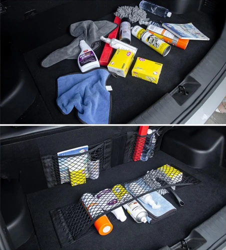 CWD-40*25CM-B | Trunk net | Universal organizer | Pocket fastened with Velcro