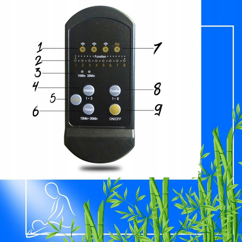 DZC-011-NERO | Tappetino massaggiante universale | Massaggiatore per auto | Funzione di riscaldamento