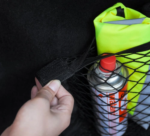 CWD-60*25CM-B | Síť do kufru | Univerzální organizér | Kapsa se zapínáním na suchý zip