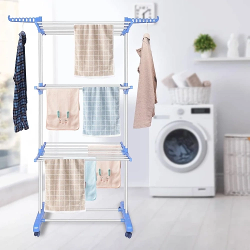 TW-116-BLUE | Szárítógép | Függőleges ruhaszárító | Vízszintes ruhaszárító