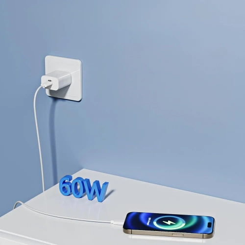 PD-C60W | Cablu USB-C | cu două fețe | 60W | 2 m