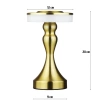 HJA14-A-GOLD | Lampa de masa cu baterie incorporata | Lampă de noapte cu trei culori de lumină | Lampă de atmosferă pentru un hotel sau restaurant