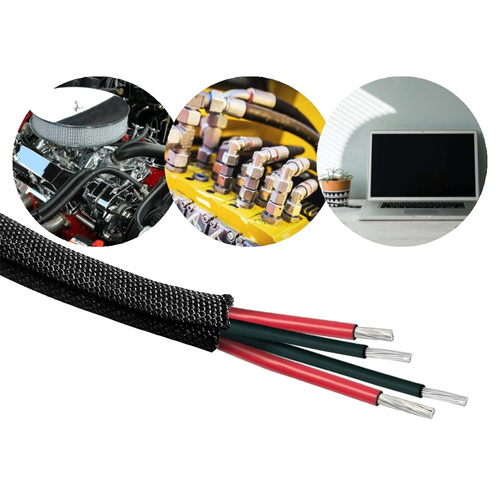 SCS-010MM-3M | Nylon braid for cables and wires, organizer, cover | 3 meters | ⌀10mm