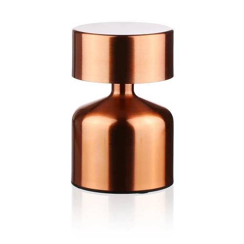 HJA40-COPPER | Mushroom LED table lamp | Wireless lamp for hotel, restaurant | Night touch lamp