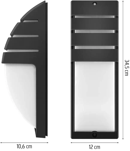 BD-C223-B | Candeeiro de jardim, candeeiro de parede para fachada | IP54, E27