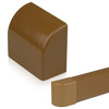 CDT-01 | Koncovka pre maskovaciu lištu 40x20mm | Hnedá