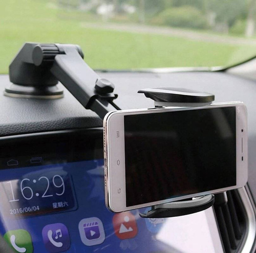 PSI-C037 | Car phone holder on a telescopic tripod | gravity | on the windshield