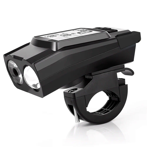 3-in-1 multifunctionele fietslamp – 800 lm | Fietslamp met claxon en teller | BK-H1920