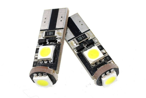 Bec LED auto W5W T10 3 SMD 5050 CAN BUS