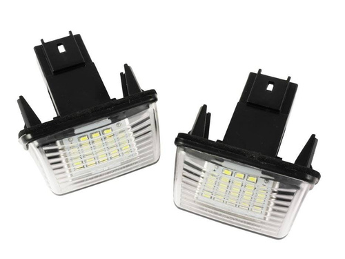 LHLP037S28 | LED Kennzeichenbeleuchtung mit E-Prüfzeichen, Ersatz für   PEUGEOT 206 207 306 307 308 406 407 | LED Nummernschildbeleuchtung | CANBUS Lampe, 2 Stück