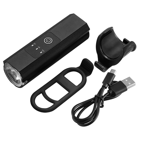 BL055 | Luce anteriore per bicicletta PREMIUM | alluminio | XM-L T6 CREE LED, 400lm, 5 modalità di illuminazione, batteria 2200mAh