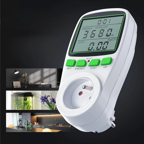 230V VA-079-EU | Misuratore di consumo energetico con spina | Wattmetro, sensore di consumo di corrente