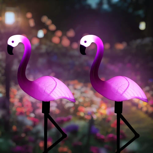 LED-Gartenleuchte Flamingo | 51 cm, 600 mAh, 3 Stück | BRD-3IN1