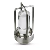 HJA27 | Lampă de masă LED de camping cu baterie încorporată de 2000 mAh și panou tactil | 3 culori de iluminare, reglabil | Argint