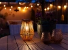 JX21-Bamboe | Draadloze zonnelamp | Tuinlamp met houder