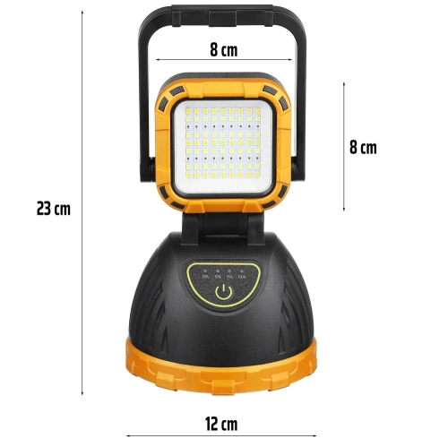 TG-GZ0241-B | Lampe de poche de randonnée LED | Lampe de poche solaire avec batterie externe | Lampe de camping mobile