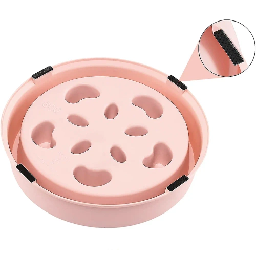 CWP-B18-PINK | Pet Food Slow Bowl | Skål med skridsikre puder