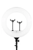 YQ-480B | Krachtige ringlamp met soepele aanpassing van kleur en lichtintensiteit met een statief van 195 cm | 3 telefoonhouders, tas