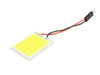 LED COB 24-chip 4x6 panel + W5W, C5W, T4W adapters