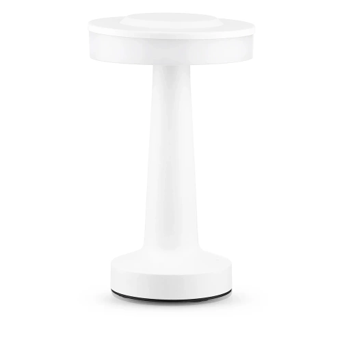 HJA14-BLANC | Lampe de table sans fil | Lampe de nuit tactile avec couleur de lumière réglable | Lumière USB