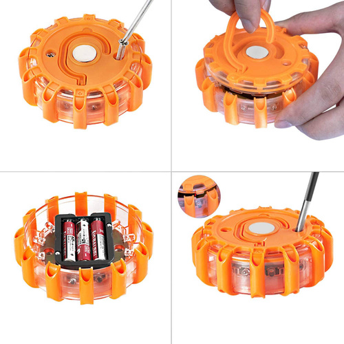 LED-123 | Advarselslampe, blitzblus, hane