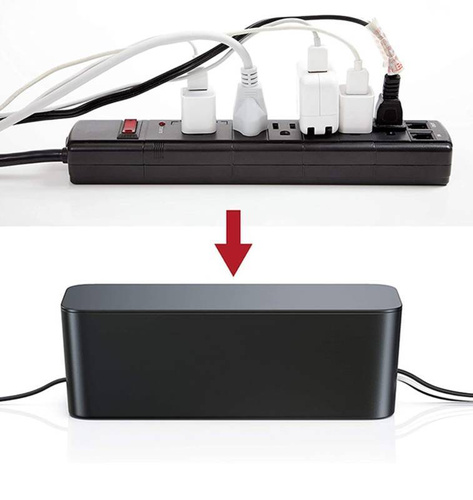 CB-S | Organizador de cables BOX, tamaño S | Contenedor para regletas y cables | Caja caja