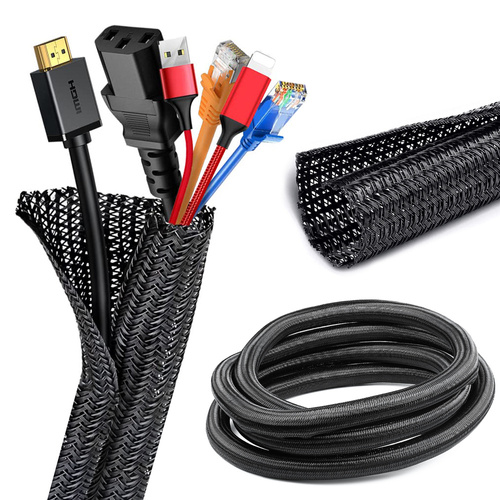 SCS-019MM-3M | Trenza de nailon para cables e hilos, organizador, funda | 3 metros | ⌀19mm