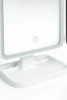 Espelho de maquilhagem dobrável com iluminação LED e ampliação 2X 3X | branco | XR-3300-WHITE