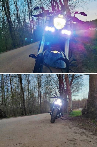 JG-992 | 2 piezas | Juego de luces halógenas para moto | 4600 lúmenes