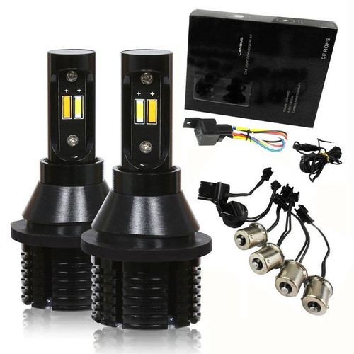 DRL 2in1 mit Blinker | Glühlampen 12 SMD ZES High Power | LED-Tagfahrlichter | AUTOMAT | F2-ZES-12