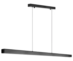 SX41-120CM-48W-BK | Lampă suspendată dreptunghiulară modernă | telecomanda | LED | negru