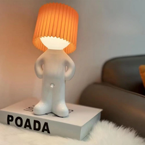 Veilleuse décorative enfant garçon timide | lampe de chevet LED moderne USB avec lumière chaude | YG-S295
