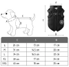 Zimní bunda pro psa s postrojem | velikost S | černá | PET-016S-BK