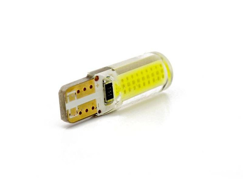 Auto LED žárovka W5W T10 1W COB 360st Silikon