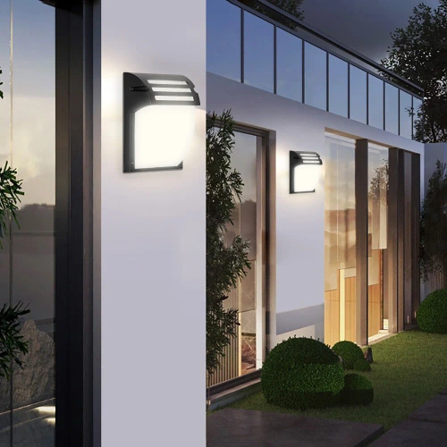 Garten-Wandleuchte | IP54, E27 | Aluminium und Glas | BD-C184